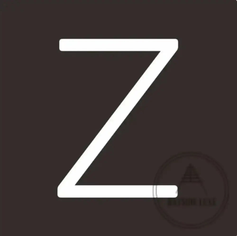 House Numbers and Letters 10 cm / Z Bayside Luxe Signage - Solid White Brass Numbers and Letters - Watson's Bay 10cm