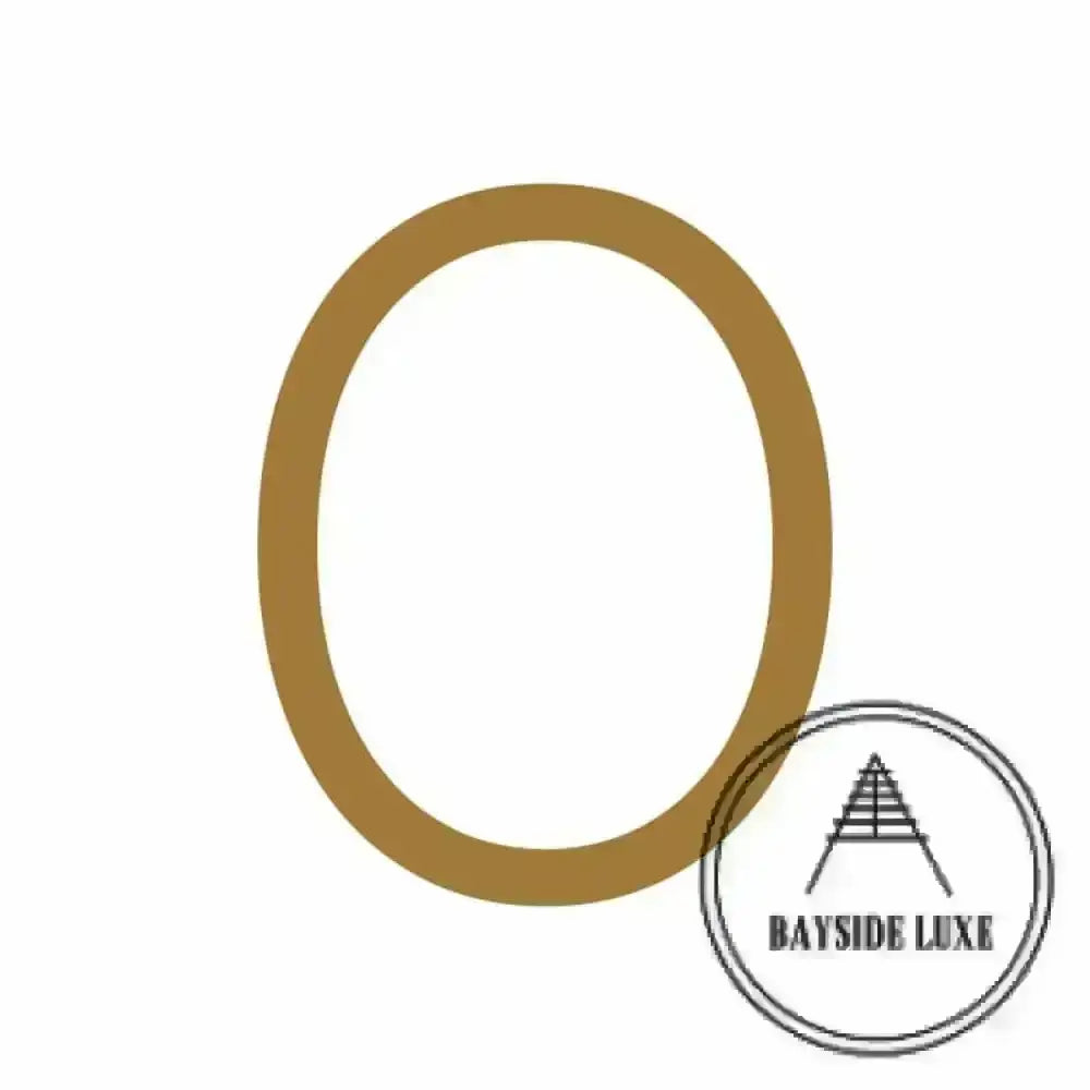 House Numbers and Letters 15 cm / 0 Bayside Luxe Signage - Solid Antique Brass Floating Numbers and Letters - Watson's Bay 15cm