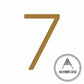 House Numbers and Letters 15 cm / 7 Bayside Luxe Signage - Solid Antique Brass Floating Numbers and Letters - Watson's Bay 15cm