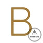 House Numbers and Letters 15 cm / B Bayside Luxe Signage - Solid Antique Brass Floating Numbers and Letters - Watson's Bay 15cm