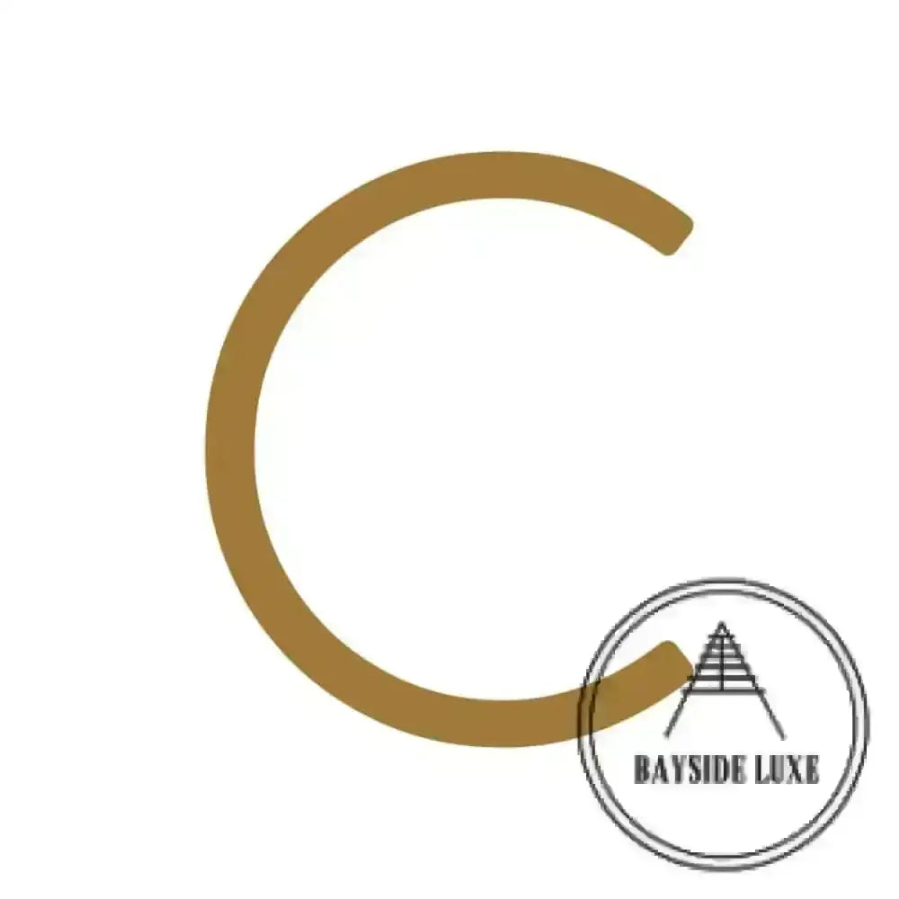 House Numbers and Letters 15 cm / C Bayside Luxe Signage - Solid Antique Brass Floating Numbers and Letters - Watson's Bay 15cm