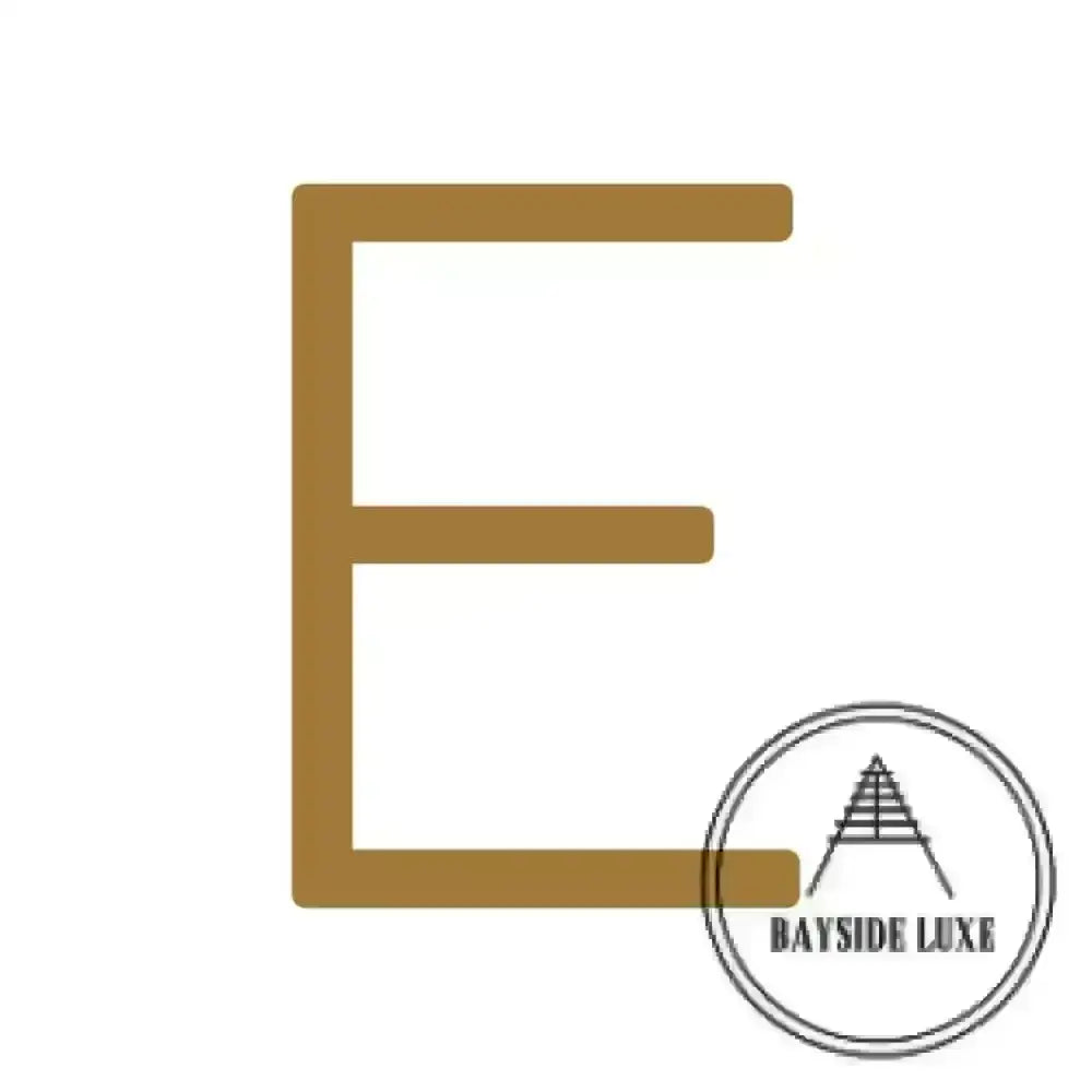 House Numbers and Letters 15 cm / E Bayside Luxe Signage - Solid Antique Brass Floating Numbers and Letters - Watson's Bay 15cm