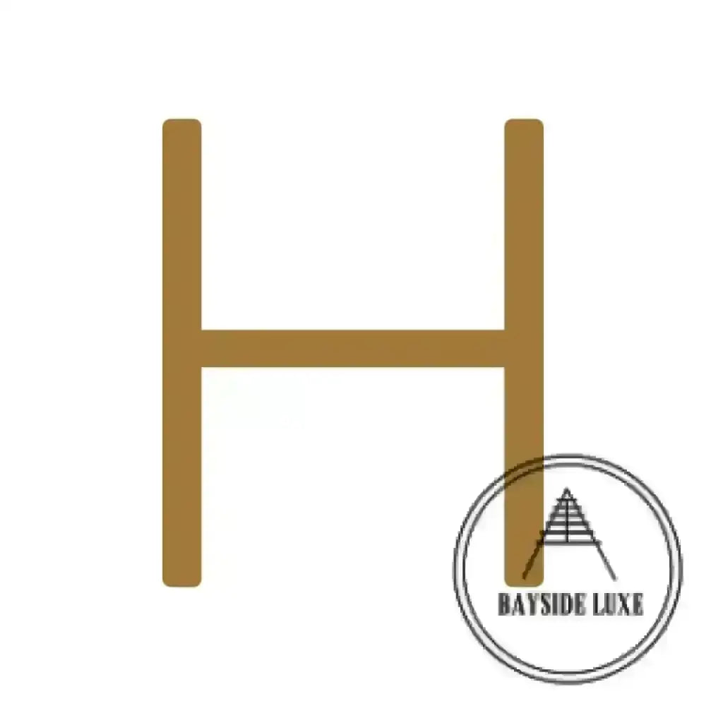 House Numbers and Letters 15 cm / H Bayside Luxe Signage - Solid Antique Brass Floating Numbers and Letters - Watson's Bay 15cm