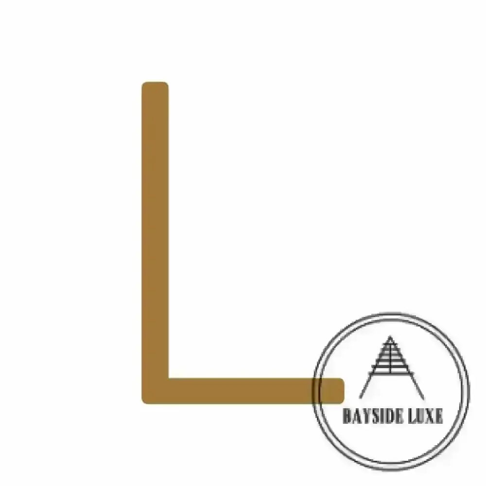 House Numbers and Letters 15 cm / L Bayside Luxe Signage - Solid Antique Brass Floating Numbers and Letters - Watson's Bay 15cm