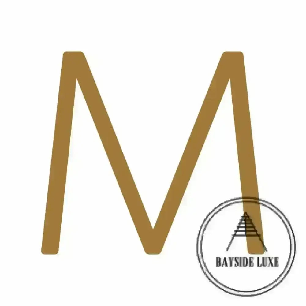 House Numbers and Letters 15 cm / M Bayside Luxe Signage - Solid Antique Brass Floating Numbers and Letters - Watson's Bay 15cm