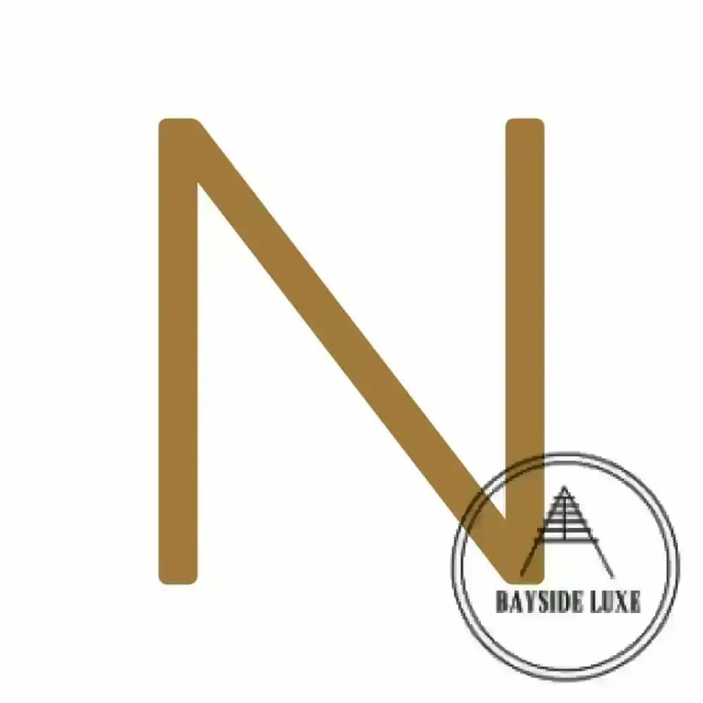 House Numbers and Letters 15 cm / N Bayside Luxe Signage - Solid Antique Brass Floating Numbers and Letters - Watson's Bay 15cm