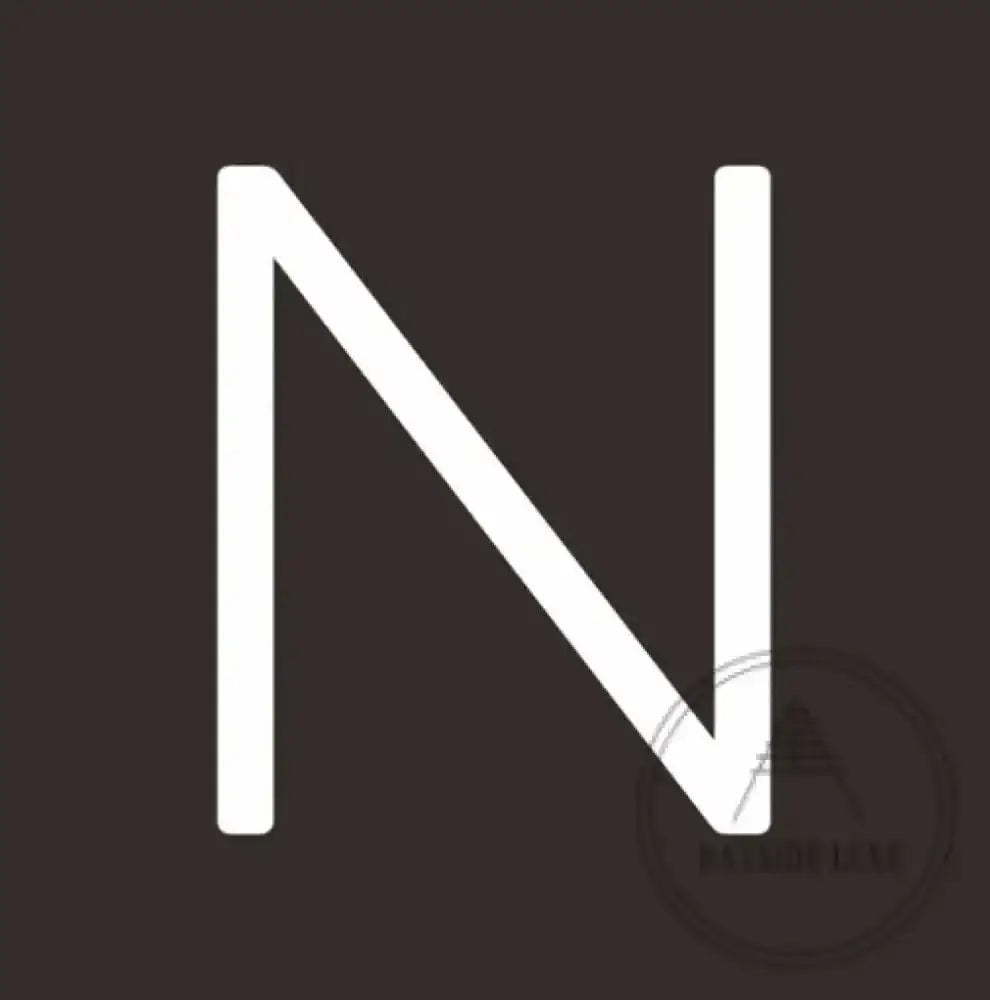 House Numbers and Letters 15 cm / N Bayside Luxe Signage - Solid White Brass Numbers and Letters - Watson's Bay 15cm