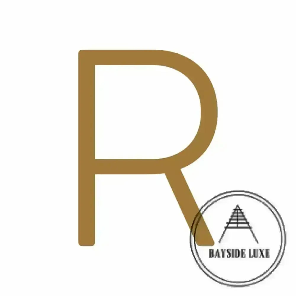 House Numbers and Letters 15 cm / R Bayside Luxe Signage - Solid Antique Brass Floating Numbers and Letters - Watson's Bay 15cm