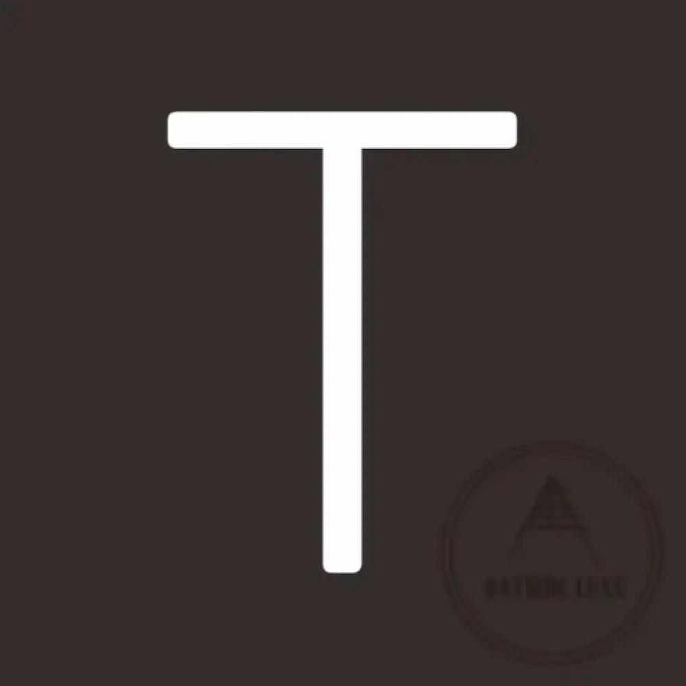 House Numbers and Letters 15 cm / T Bayside Luxe Signage - Solid White Brass Numbers and Letters - Watson's Bay 15cm