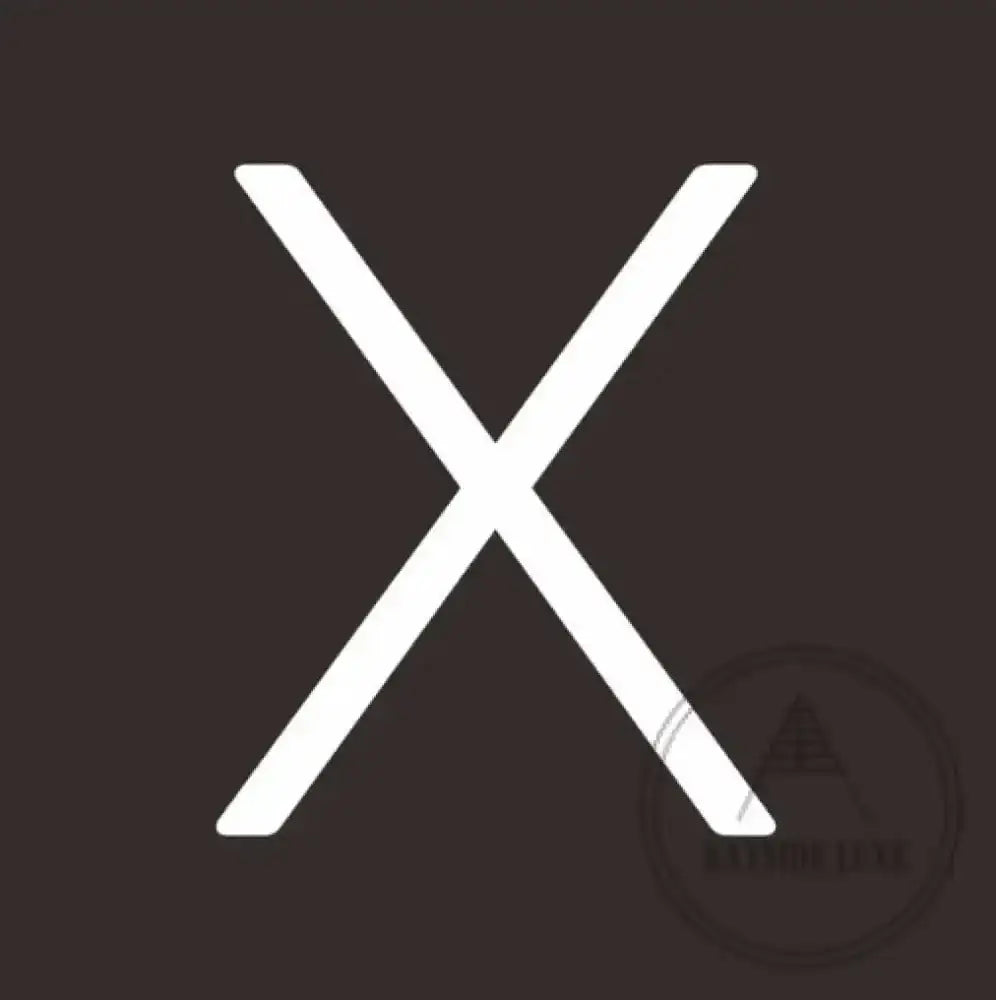 House Numbers and Letters 15 cm / X Bayside Luxe Signage - Solid White Brass Numbers and Letters - Watson's Bay 15cm