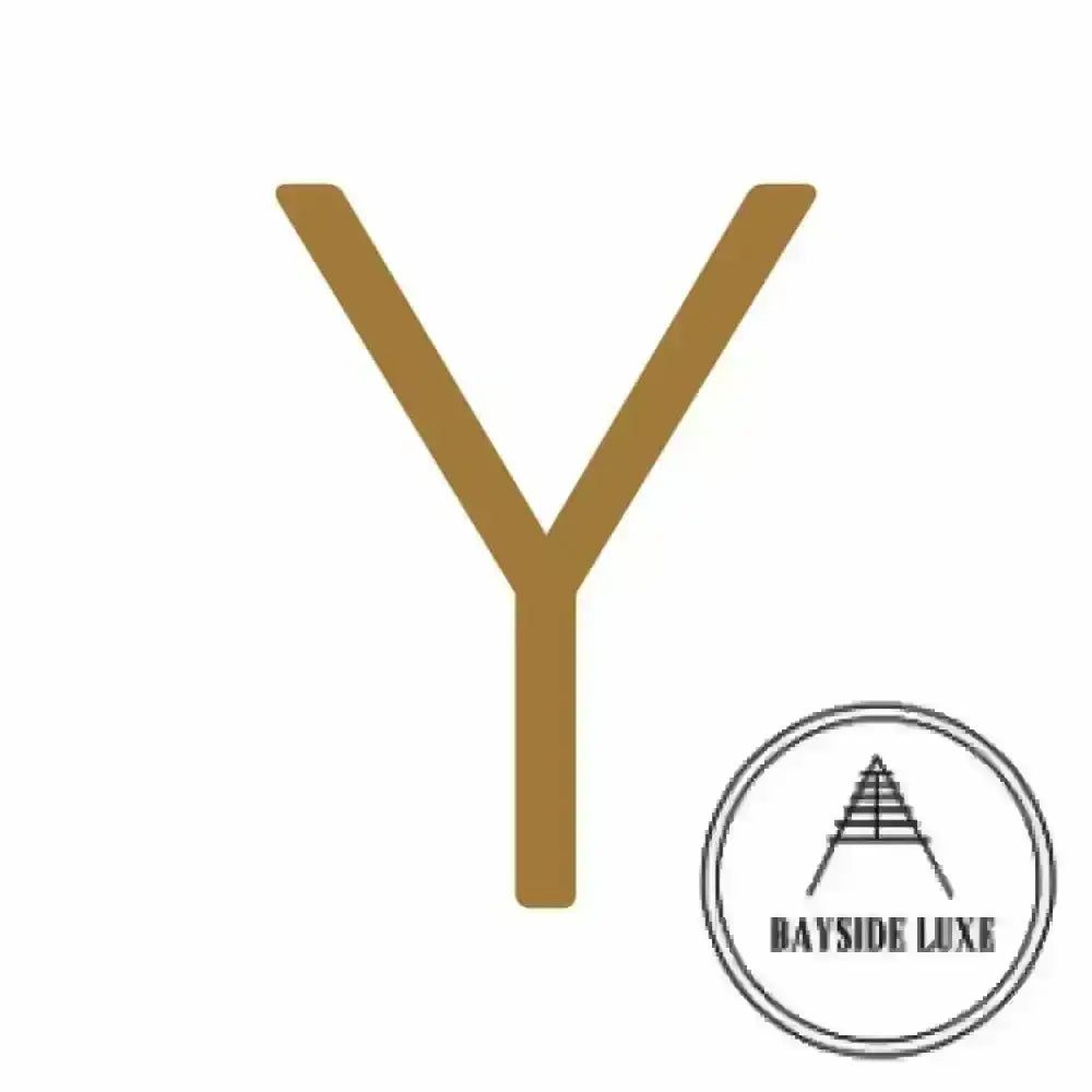 House Numbers and Letters 15 cm / Y Bayside Luxe Signage - Solid Antique Brass Floating Numbers and Letters - Watson's Bay 15cm