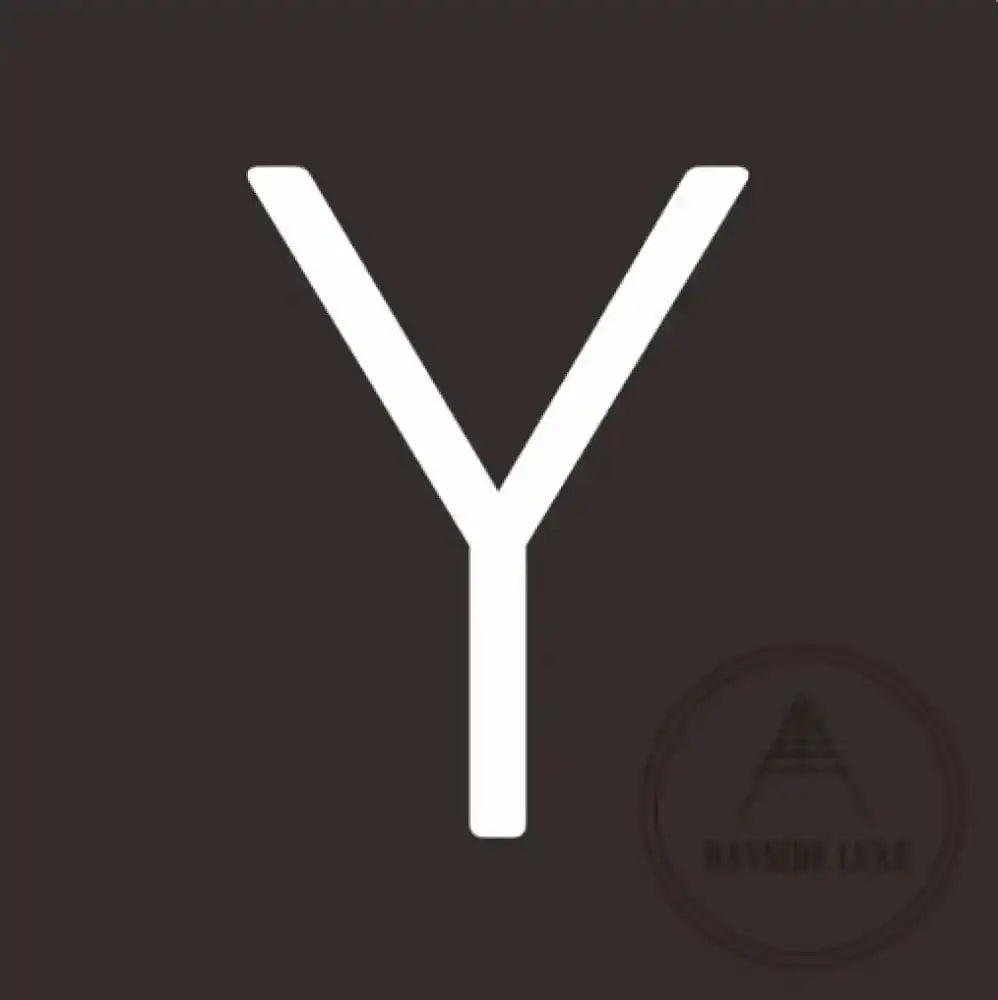 House Numbers and Letters 15 cm / Y Bayside Luxe Signage - Solid White Brass Numbers and Letters - Watson's Bay 15cm