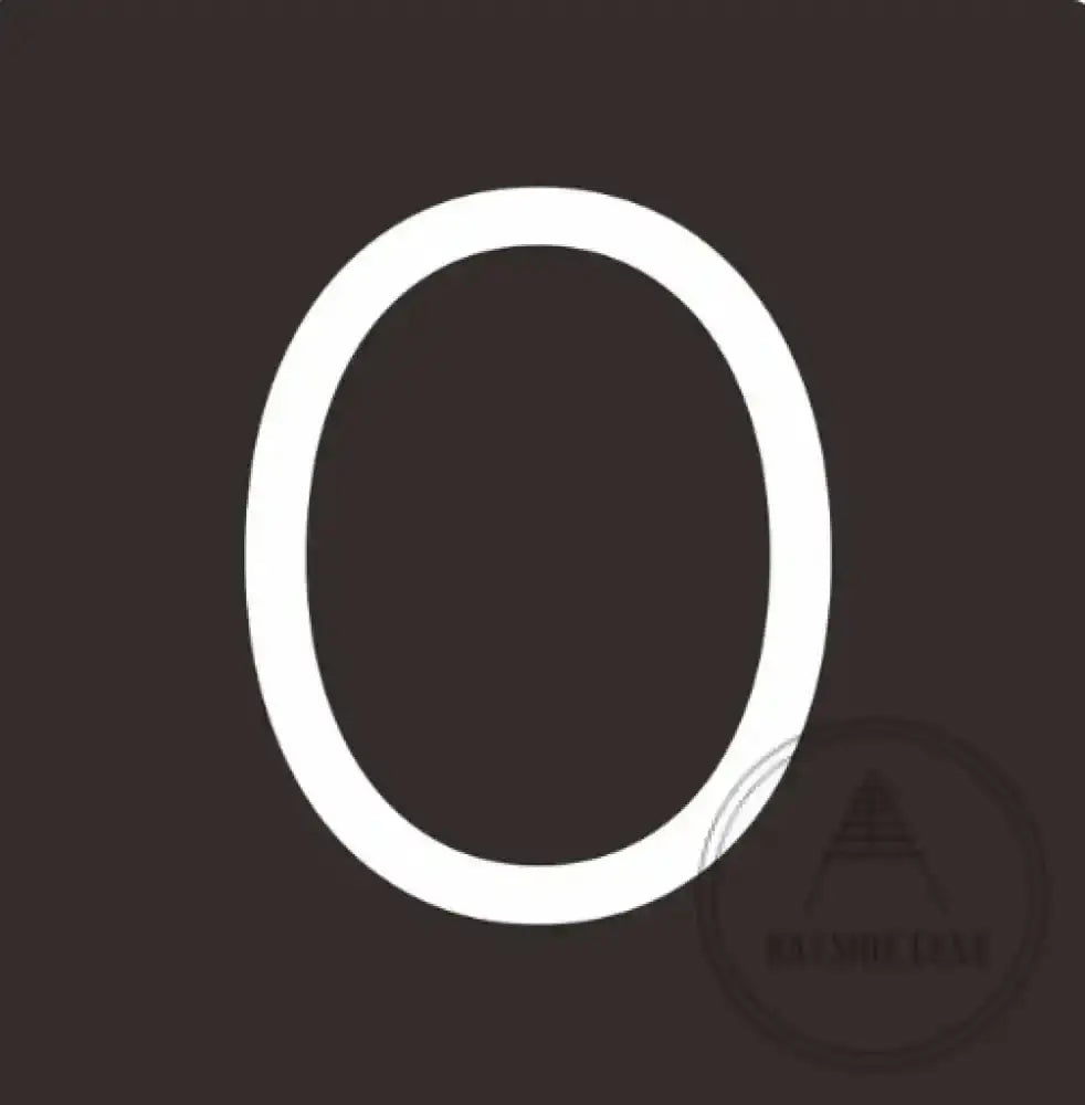 House Numbers and Letters 20 cm / 0 Bayside Luxe Signage - Solid White Brass Numbers and Letters - Watson's Bay 20cm