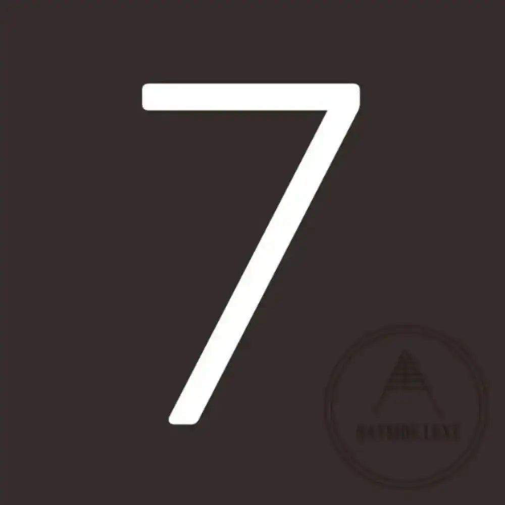 House Numbers and Letters 20 cm / 7 Bayside Luxe Signage - Solid White Brass Numbers and Letters - Watson's Bay 20cm