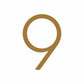 House Numbers and Letters 20 cm / 9 Bayside Luxe Signage - Solid Antique Brass House Numbers and Letters - Watson's Bay 20cm