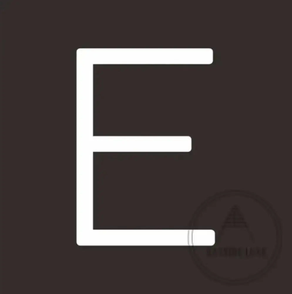 House Numbers and Letters 20 cm / E Bayside Luxe Signage - Solid White Brass Numbers and Letters - Watson's Bay 20cm