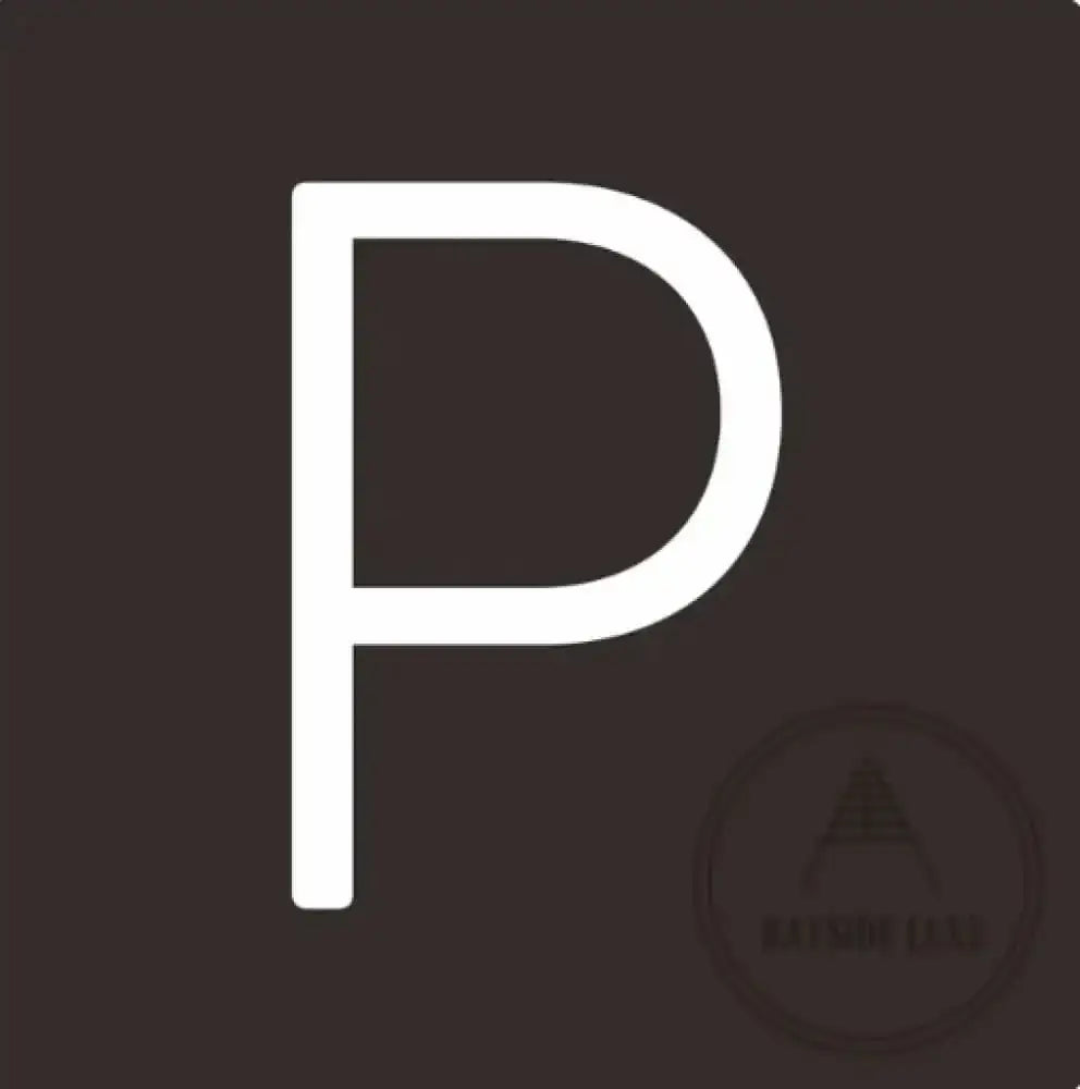 House Numbers and Letters 20 cm / P Bayside Luxe Signage - Solid White Brass Numbers and Letters - Watson's Bay 20cm