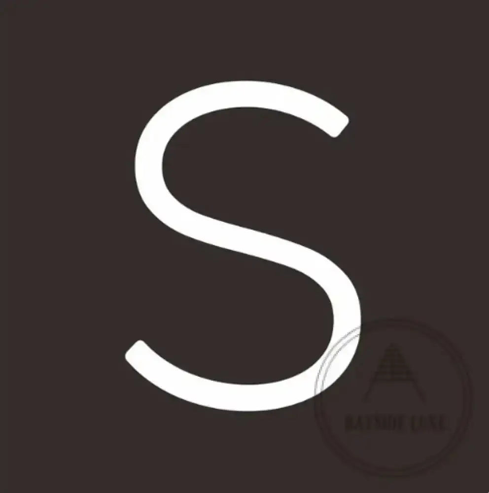 House Numbers and Letters 20 cm / S Bayside Luxe Signage - Solid White Brass Numbers and Letters - Watson's Bay 20cm