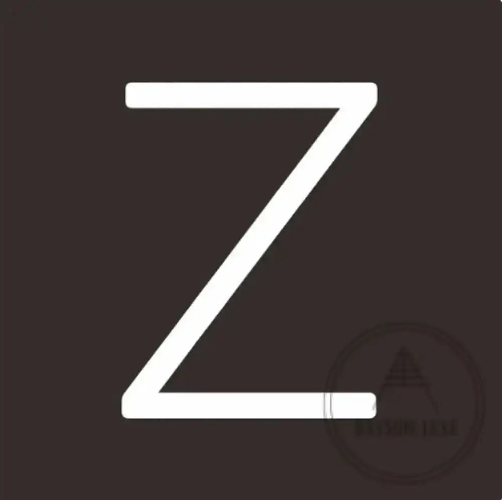 House Numbers and Letters 20 cm / Z Bayside Luxe Signage - Solid White Brass Numbers and Letters - Watson's Bay 20cm