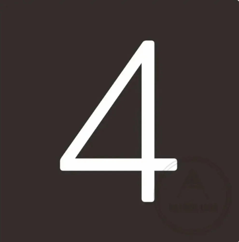 House Numbers and Letters 25 cm / 4 Bayside Luxe Signage - Solid White Brass Numbers and Letters - Watson's Bay 25cm