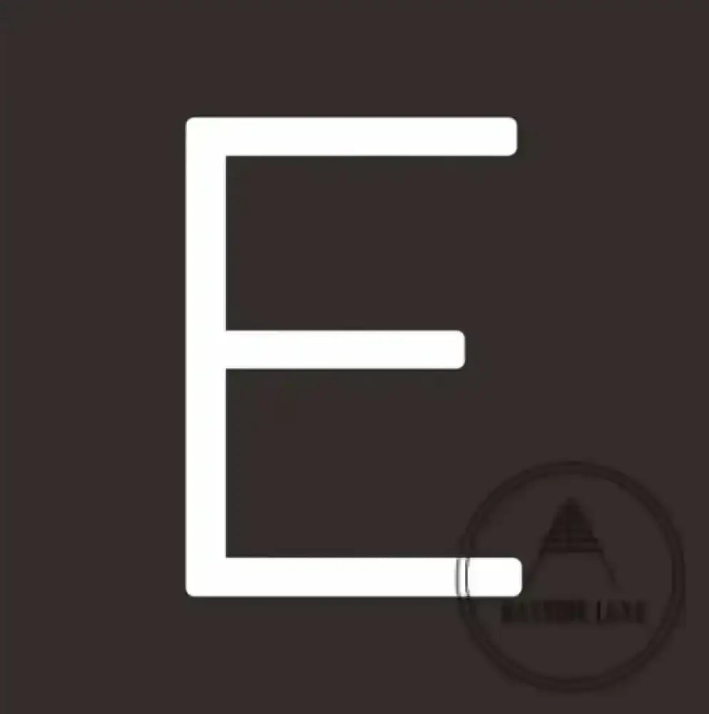 House Numbers and Letters 25 cm / E Bayside Luxe Signage - Solid White Brass Numbers and Letters - Watson's Bay 25cm