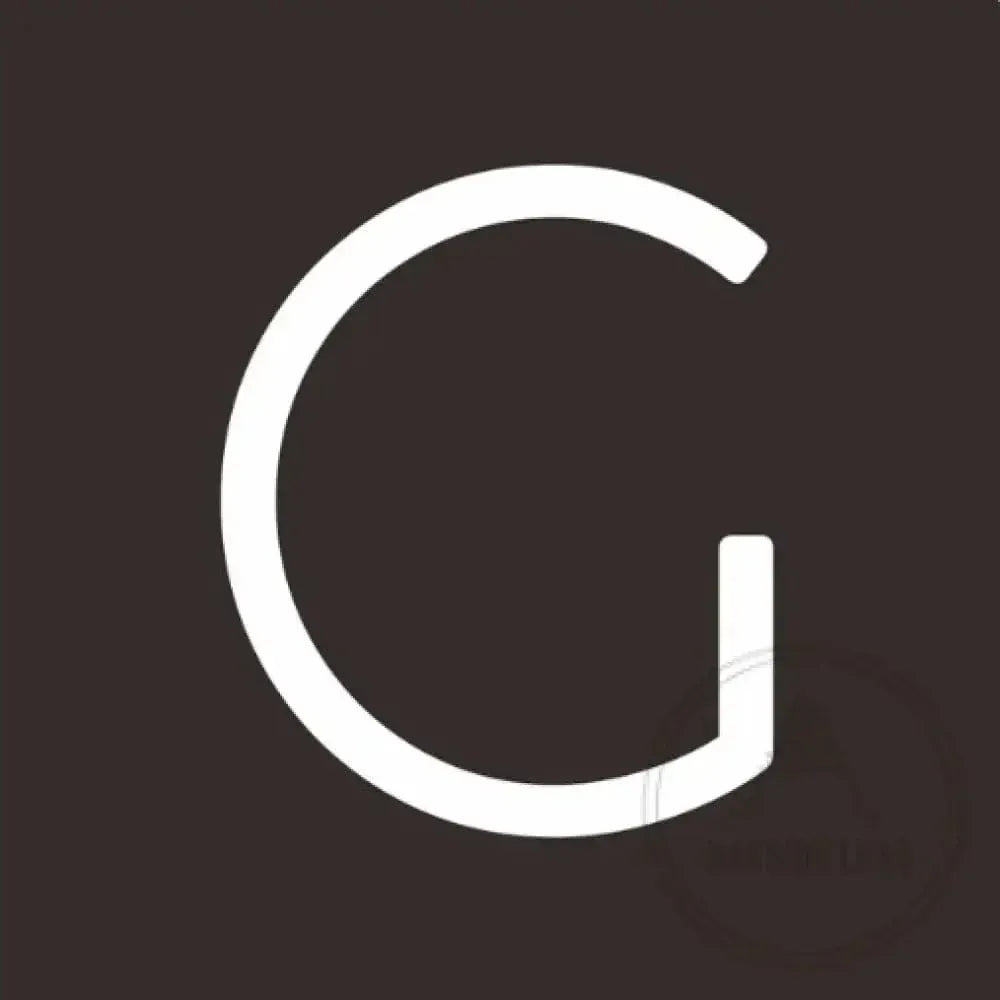 House Numbers and Letters 25 cm / G Bayside Luxe Signage - Solid White Brass Numbers and Letters - Watson's Bay 25cm