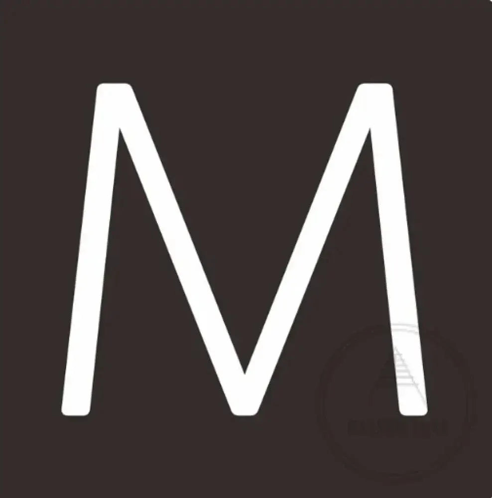 House Numbers and Letters 25 cm / M Bayside Luxe Signage - Solid White Brass Numbers and Letters - Watson's Bay 25cm