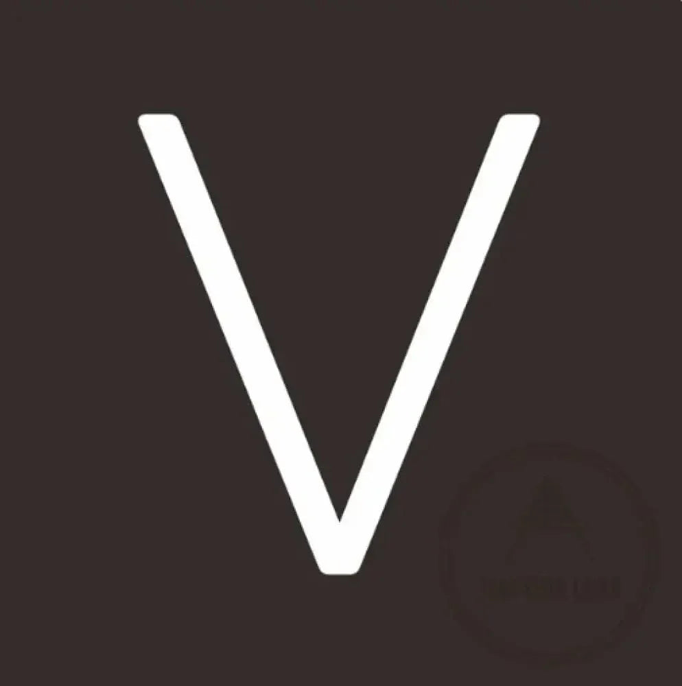 House Numbers and Letters 25 cm / V Bayside Luxe Signage - Solid White Brass Numbers and Letters - Watson's Bay 25cm