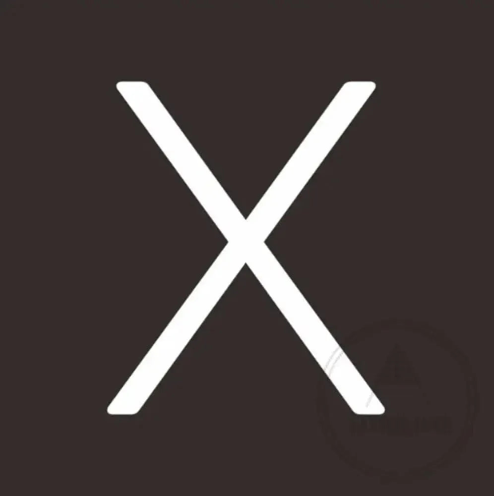 House Numbers and Letters 25 cm / X Bayside Luxe Signage - Solid White Brass Numbers and Letters - Watson's Bay 25cm