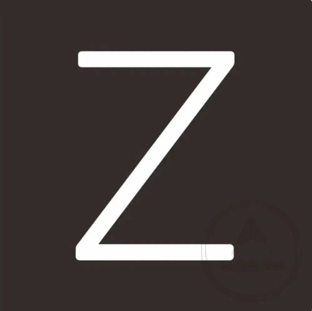 House Numbers and Letters 25 cm / Z Bayside Luxe Signage - Solid White Brass Numbers and Letters - Watson's Bay 25cm