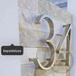 House Numbers and Letters 3 / Brushed Silver / 125mm Bayside Luxe - Brushed Silver Floating and Flush House Numbers - 125mm