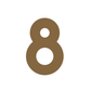 House Numbers and Letters Antique Brass / 15 cm / 8 Bayside Luxe Signage - Solid Antique Brass Floating House Numbers and Letters - Beaumaris Bay 15 cm
