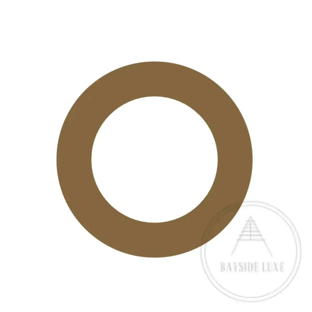 House Numbers and Letters Antique Brass / 20cm / O Bayside Luxe Signage - Solid Antique Brass Floating Numbers and Letters - Beaumaris Bay 20 cm