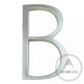 House Numbers and Letters Bayside Luxe - Brushed Silver Floating and Flush House Numbers - 125mm