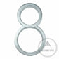 House Numbers and Letters Bayside Luxe - Brushed Silver Floating and Flush House Numbers - 125mm