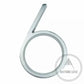 House Numbers and Letters Bayside Luxe - Brushed Silver Floating and Flush House Numbers - 125mm