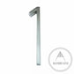 House Numbers and Letters Bayside Luxe - Brushed Silver Floating and Flush House Numbers - 125mm