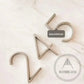 House Numbers and Letters Bayside Luxe - Brushed Silver Floating and Flush House Numbers - 125mm