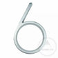 House Numbers and Letters Bayside Luxe - Brushed Silver Floating and Flush House Numbers - 125mm