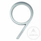 House Numbers and Letters Bayside Luxe - Brushed Silver Floating and Flush House Numbers - 125mm