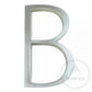 House Numbers and Letters Bayside Luxe - Brushed Silver Floating and Flush House Numbers - 125mm