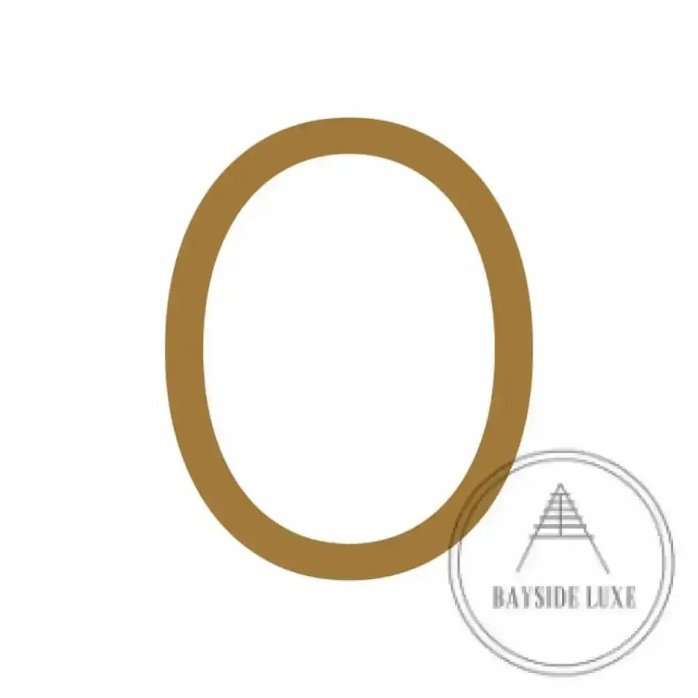 House Numbers and Letters Bayside Luxe Signage - Hammered Antique Brass Floating Numbers and Letters - Noosa 10cm