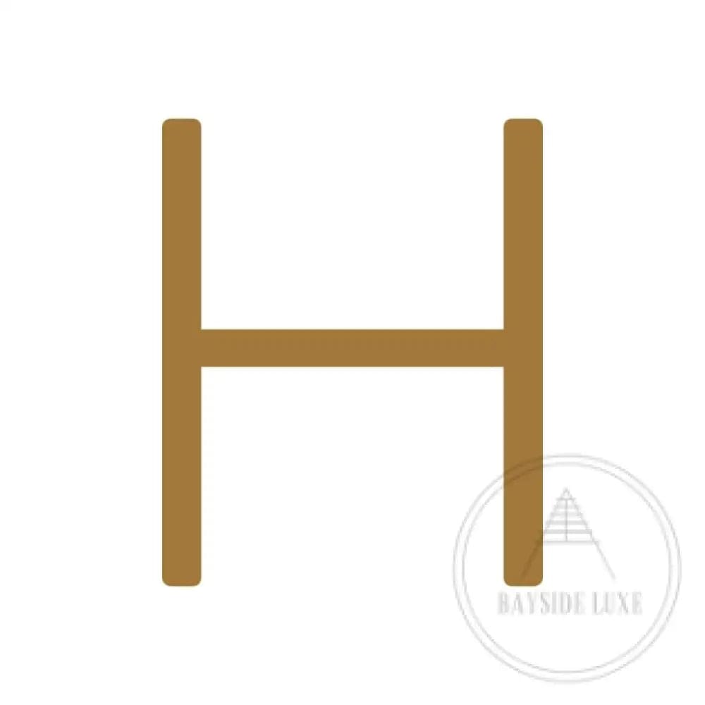 House Numbers and Letters Bayside Luxe Signage - Hammered Antique Brass Floating Numbers and Letters - Noosa 10cm