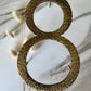 House Numbers and Letters Bayside Luxe Signage - Hammered Antique Brass Floating Numbers and Letters - Noosa 15cm