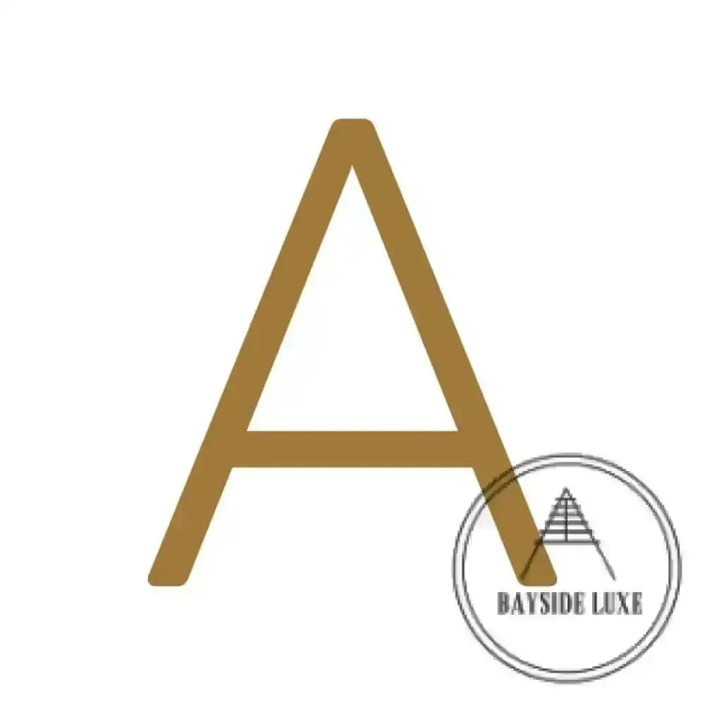 House Numbers and Letters Bayside Luxe Signage - Hammered Antique Brass Floating Numbers and Letters - Noosa 20cm