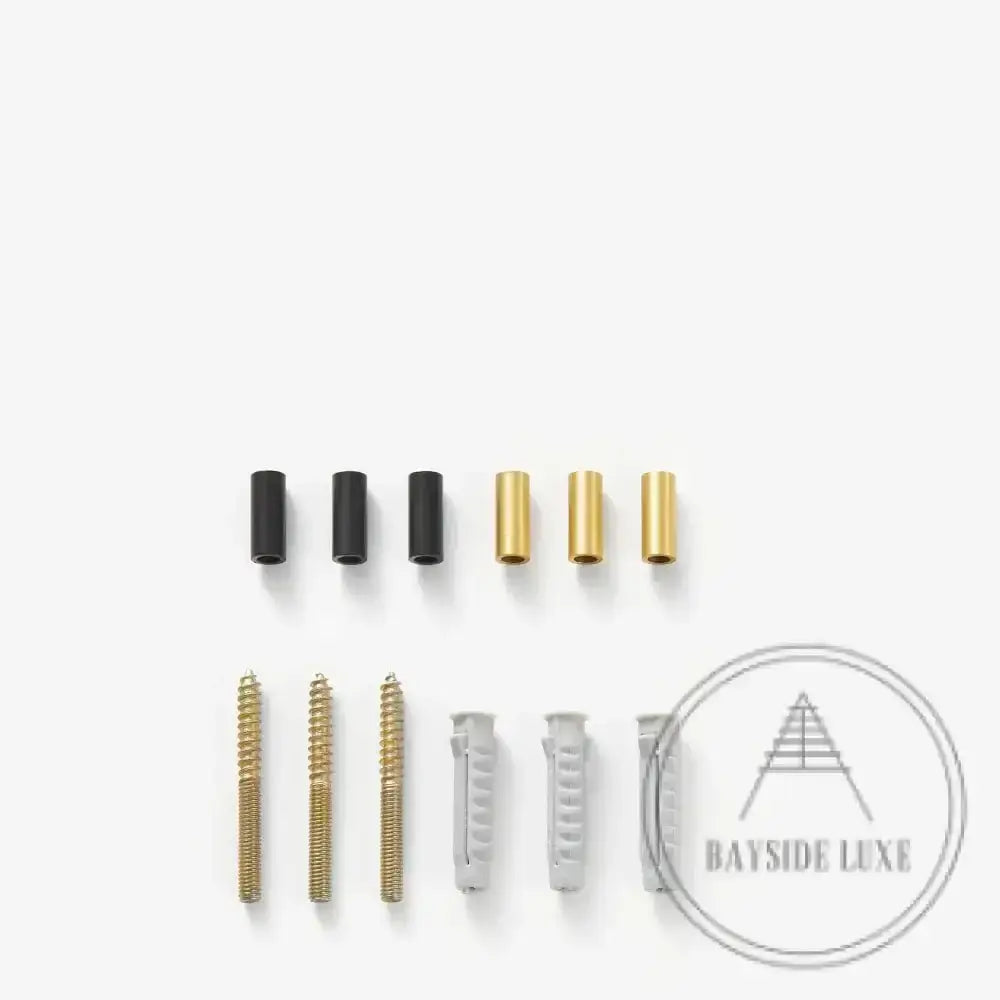 House Numbers and Letters Bayside Luxe Signage - Hammered Satin Brass Floating Numbers and Letters - Noosa 10cm