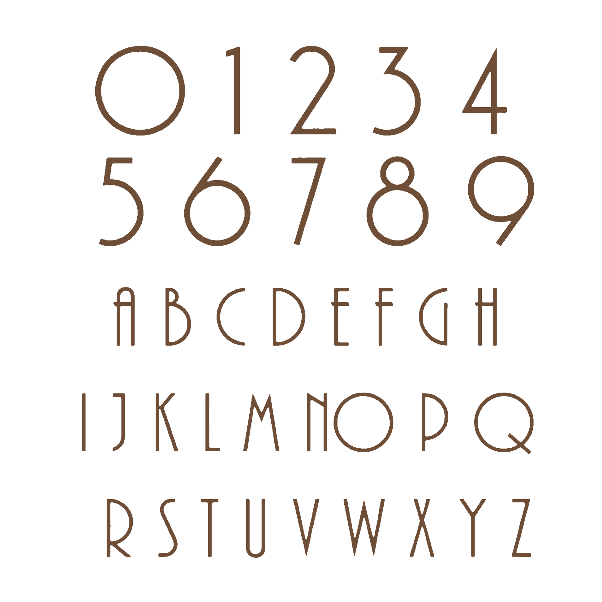 House Numbers and Letters Bayside Luxe Signage - Solid Antique Brass Floating Numbers and Letters - Merricks Beach 20cm
