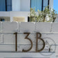 House Numbers and Letters Bayside Luxe Signage - Solid Antique Brass Floating Numbers and Letters - Merricks Beach 20cm