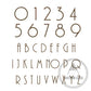 House Numbers and Letters Bayside Luxe Signage - Solid Antique Brass Floating Numbers and Letters - Merricks Beach 20cm