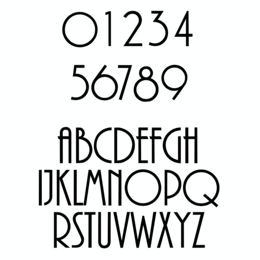 House Numbers and Letters Bayside Luxe Signage - Solid Black Brass Numbers and Letters - Merricks Beach 25cm